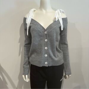 English Factory Off-Shoulder button Cardigan  XS – Excellent Preowned 🤍